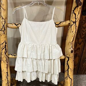 Forever 21 Cream Tiered Camisole spaghetti strap dress